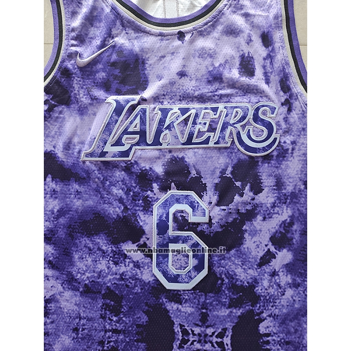 Maglia Los Angeles Lakers LeBron James #6 Select Series 2023 Viola